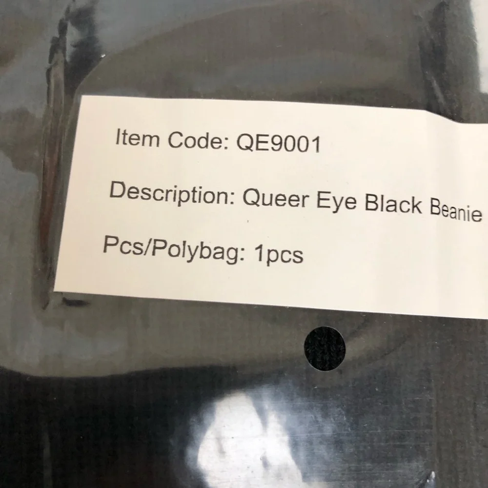 Queer Eye Black Beanie Logo OS Unisex